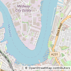 Map of Rochester, Kent