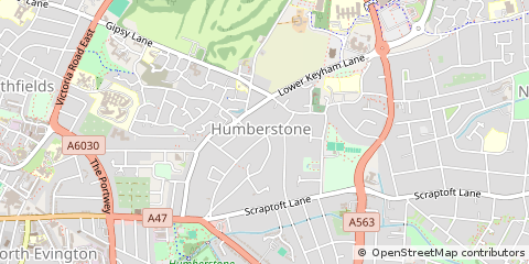 Map of Leicester, Leicestershire