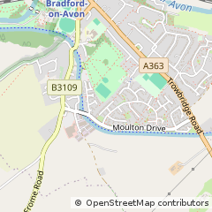 Map of Bradford-on-Avon, Wiltshire