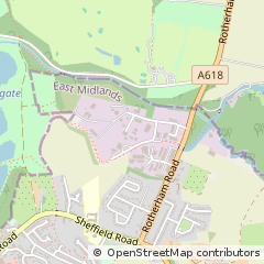Map of Sheffield, South Yorkshire