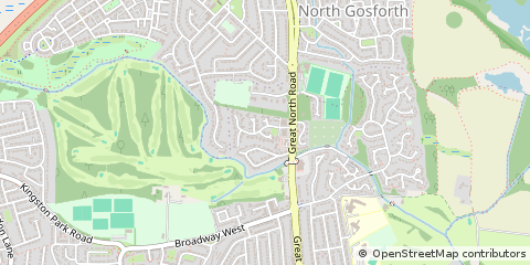 Map of Newcastle Upon Tyne, Tyne & Wear
