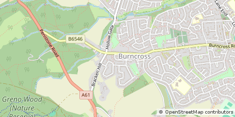 Map of South Yorkshire