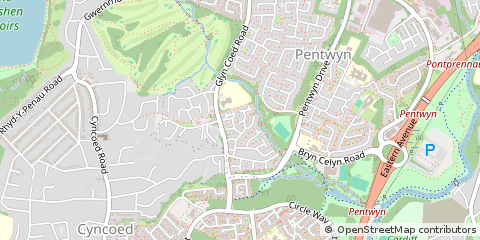 Map of Cardiff