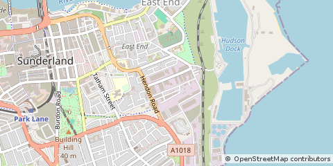 Map of Sunderland