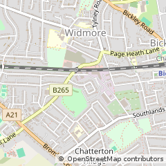 Map of Bromley, Kent
