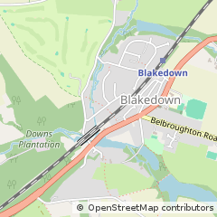 Map of Blakedown, Worcestershire