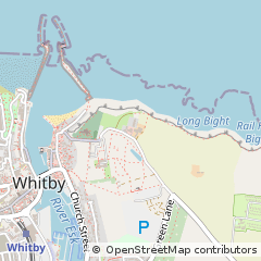 Map of Whitby, North Yorkshire