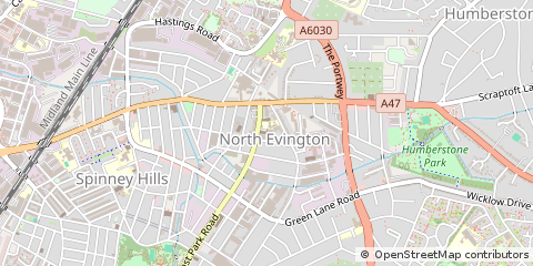 Map of Leicester