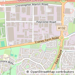 Map of Basildon, Essex