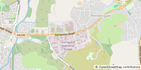 Map of Swansea