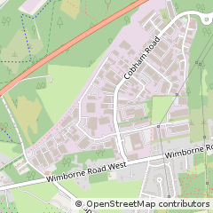 Map of Wimborne, Dorset