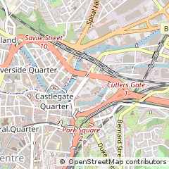 Map of Sheffield, South Yorkshire