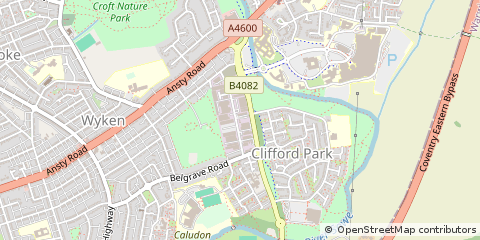 Map of Coventry