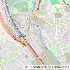 Map of Stoke-on-Trent, Staffordshire