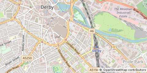 Map of Derby