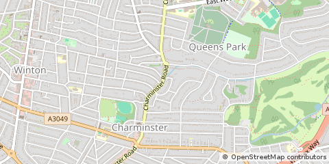 Map of Bournemouth, Dorset