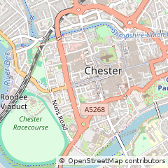 Map of Chester, Cheshire