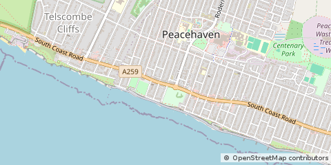 Map of Peacehaven