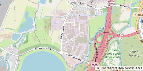 Map of Colnbrook, Berkshire