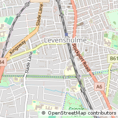 Map of Manchester, Lancashire