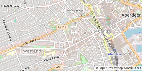 Map of Aberdeen