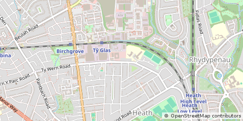 Map of Cardiff