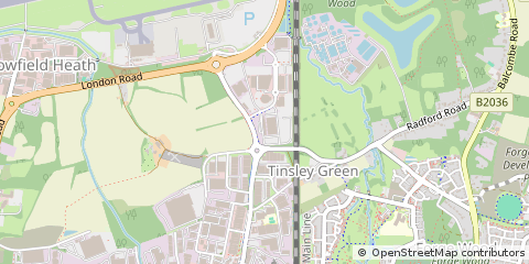 Map of Gatwick, West Sussex