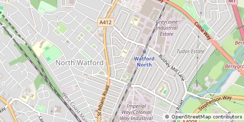 Map of Watford, Hertfordshire