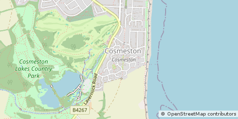 Map of Penarth, South Glamorgan