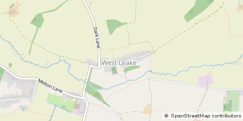 Map of West Leake, Leicestershire