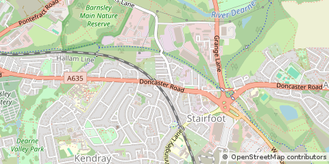 Map of South Yorkshire