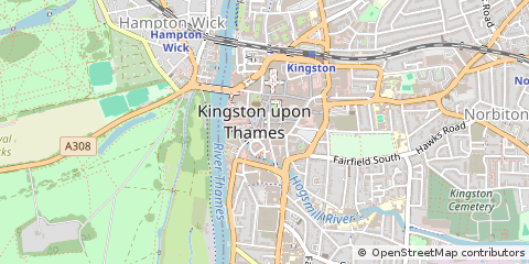 Map of Kingston Upon Thames
