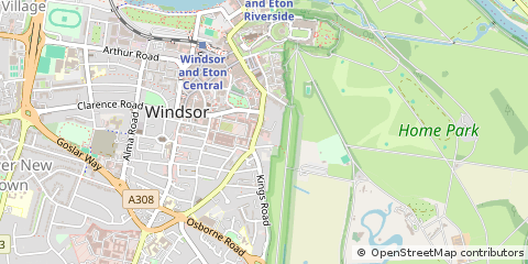 Map of Windsor, Berkshire
