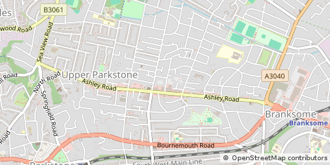 Map of Poole, Dorset