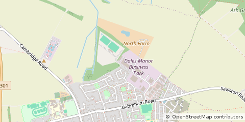 Map of Sawston, Cambridgeshire
