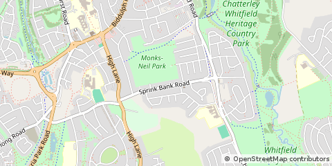 Map of Stoke on Trent, Staffordshire