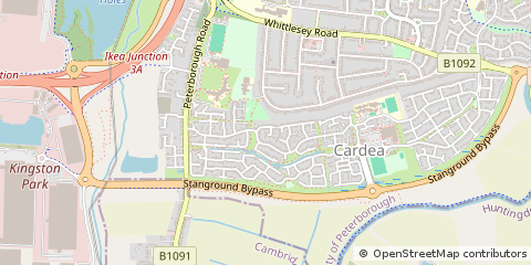 Map of Peterborough