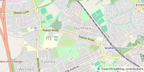 Map of Seaham, County Durham