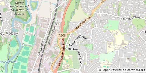 Map of Derby, Derbyshire