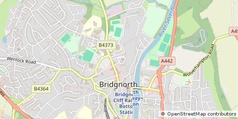 Map of Bridgnorth, Shropshire