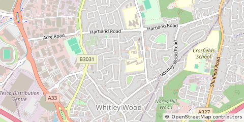 Map of Reading, Berkshire