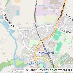 Map of Halesworth, Suffolk