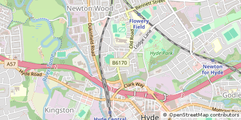 Map of Tameside, Cheshire