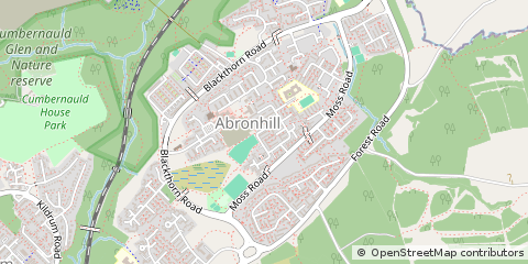 Map of Cumbernauld, North Lanarkshire