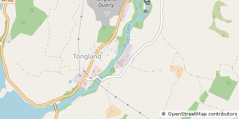 Map of Tongland, Kirkcudbright