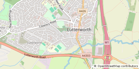 Map of Lutterworth