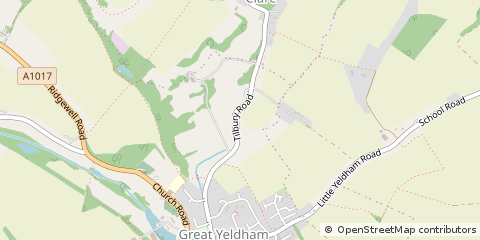 Map of Halstead, Essex
