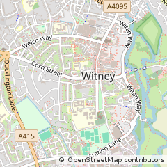 Map of Witney, Oxfordshire