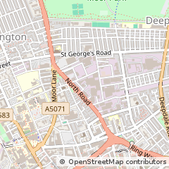 Map of Preston, Lancashire