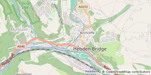 Map of Hebden Bridge